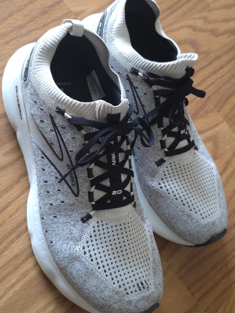 Brooks Glycerin 20 Men's Neutral Running Shoes - Gray/Black